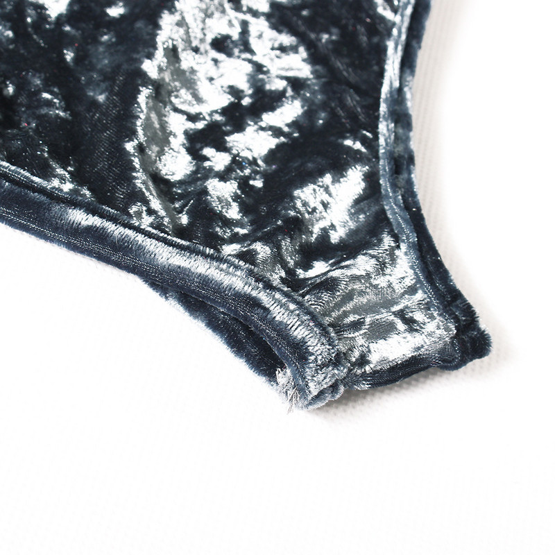 Salopetă cu bretele din catifea salopetă femeie Body subțire, elegant, fără spate, ocazional, salopetă sexy cu decolteu în V