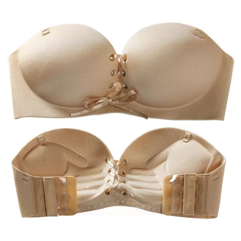 Sexy fără bretele Lnvisibility Sutien Wireless Lady Sutien anti-alunecare Push Up Lenjerie feminină de înaltă calitate Moda Femei Lenjerie moale