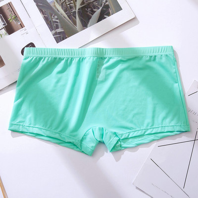 Ανδρικά σορτς μπόξερ Εσώρουχα χωρίς ραφή Ανδρικά μπόξερ Σέξι διαφανές εξαιρετικά λεπτό μετάξι πάγου Ανδρικά σορτς που στεγνώνουν γρήγορα