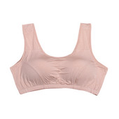 Sutien de mărime mare pentru femei Sutien fix din burete Lenjerie de corp Piept Somn Yoga Sutien sport Vest Top Bralette din bumbac