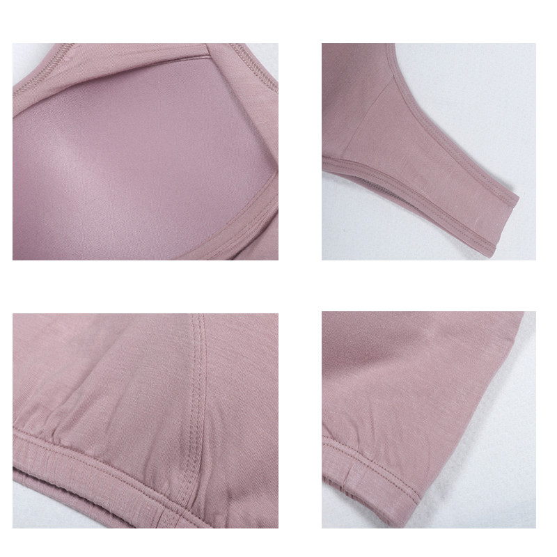 Sutien de mărime mare pentru femei Sutien fix din burete Lenjerie de corp Piept Somn Yoga Sutien sport Vest Top Bralette din bumbac