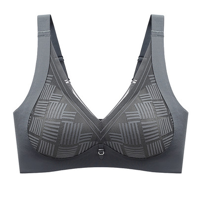 Nou Cupă Semi Fixă Sexy Dantela Patrate Lenjerie Intima Femei Confortabil Fără Suport Inel Oțel Sutien Femeie