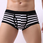 Ανδρικά ριγέ εσώρουχα Ανδρικά σέξι μπόξερ Εσώρουχα που αναπνέουν μπόξερ ελαστικά μποξερσορτς трусы мужские