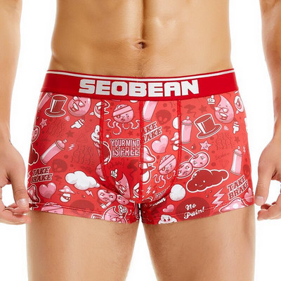 SEOBEAN Spring Meeste Bokserid Uue mustriga aluspüksid neopreno pidžaama Camo hombre aluspesu Kiiresti kuivavad hingavad bokserid