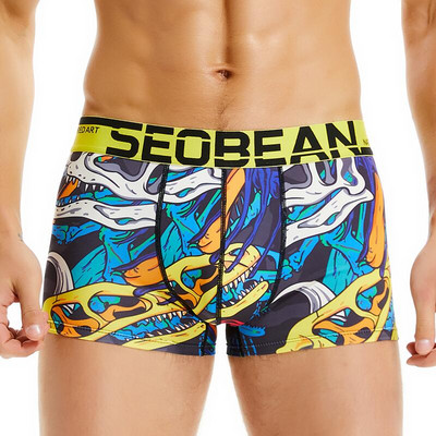 SEOBEAN Spring Meeste Bokserid Uue mustriga aluspüksid neopreno pidžaama Camo hombre aluspesu Kiiresti kuivavad hingavad bokserid