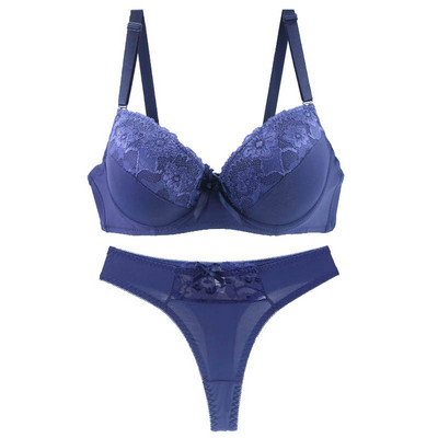 Seturi de sutien Push Up Sexy din dantelă căptușită 2021, lenjerie de corp pentru femei BCDE, lenjerie de femeie de dimensiuni mari