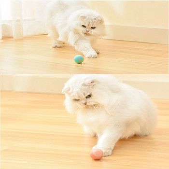 Интелигентни играчки за котки Автоматична търкаляща се топка Електрически играчки за котки Интерактивни за обучение на котки Самодвижещи се играчки за котета Стоки за домашни любимци