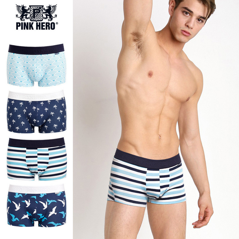 PINK HEROES Originalna marka Muško donje rublje Muško donje rublje Bokserice od čistog pamuka u kutiji za muškarce