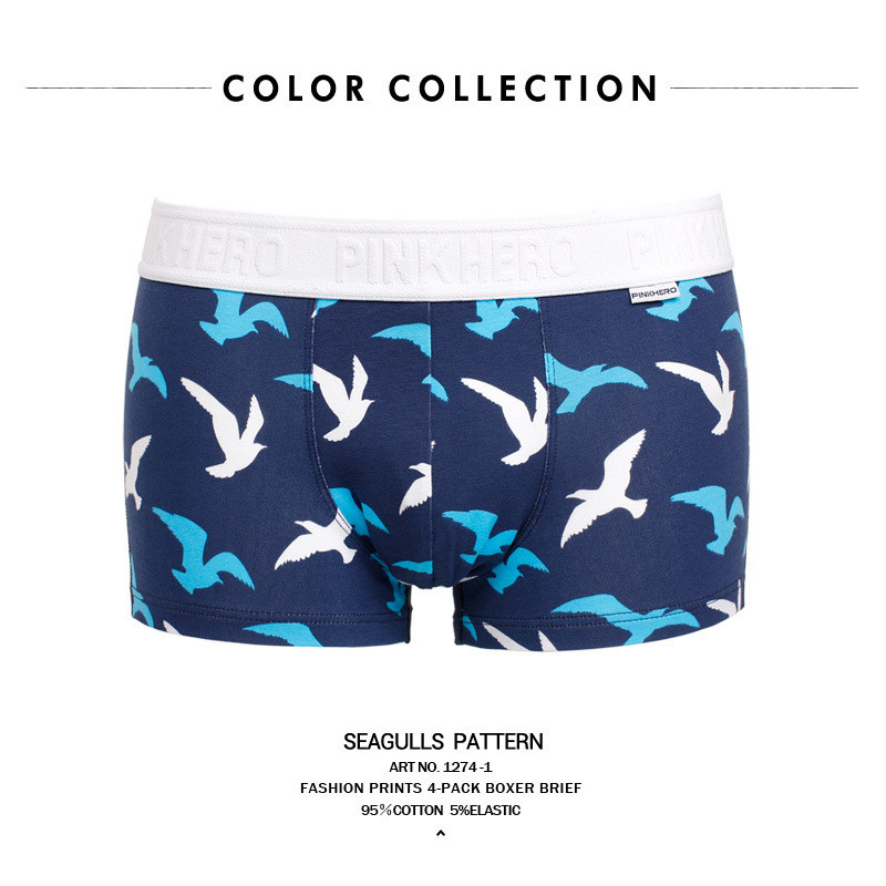 PINK HEROES Originalna marka Muško donje rublje Muško donje rublje Bokserice od čistog pamuka u kutiji za muškarce