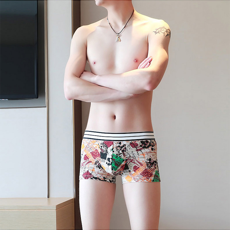 Meeste seksikas aluspesu 2022 moeprindiga jääsiidist bokser U kumerad aluspüksid punnis kott Lühikesed püksid kohvrid aluspüksid pesu meeste lühikesed püksid