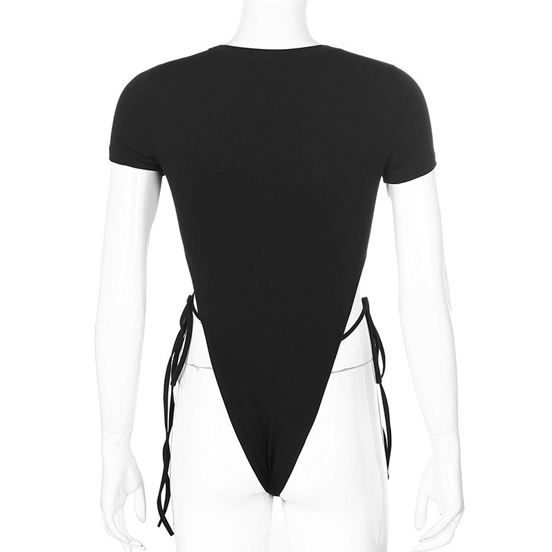 2020. NOVI Ljetna rasprodaja bodija s printom zmaja kvalitetan seksi crni bodi Ženski kombinezon s printom kineskih znakova