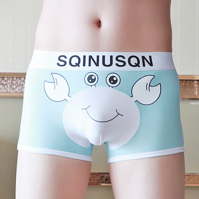 EXILIENS, nou-nouț, boxer cu crab de desene animate, lenjerie de corp pentru bărbați, Bermuda Ropa Interior, Boxeri pentru bărbați, Cuecas Masculinas, M-3XL