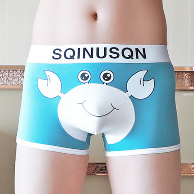 EXILIENS, nou-nouț, boxer cu crab de desene animate, lenjerie de corp pentru bărbați, Bermuda Ropa Interior, Boxeri pentru bărbați, Cuecas Masculinas, M-3XL