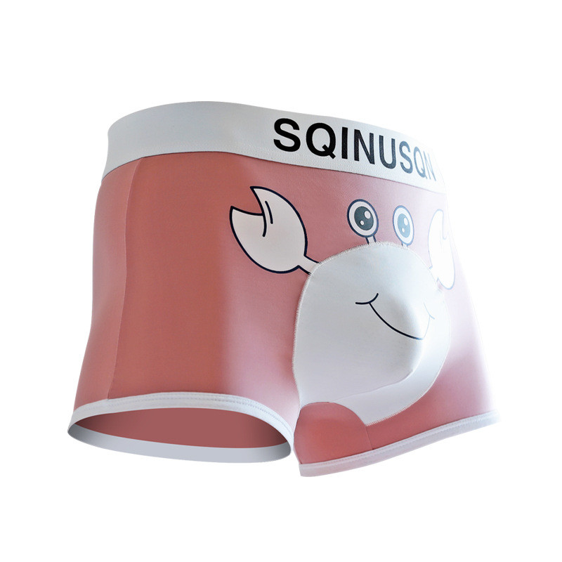 EXILIENS, nou-nouț, boxer cu crab de desene animate, lenjerie de corp pentru bărbați, Bermuda Ropa Interior, Boxeri pentru bărbați, Cuecas Masculinas, M-3XL