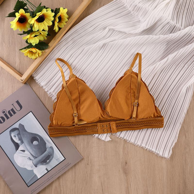 Set sutien pentru femei Lenjerie de corp din dantelă fără sudură Bralette pentru femei Lenjerie sexy Set sutien și slip cu decolteu adânc în V Lenjerie intimă fără spate