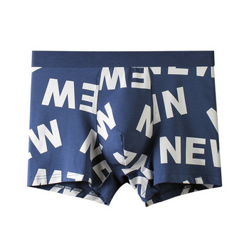 [Bloom the love] Ново памучно мъжко бельо Boxer Mens Boxers Letter Panties Cuecas Masculina Man Underpant Boxers Shorts Size L-3XL