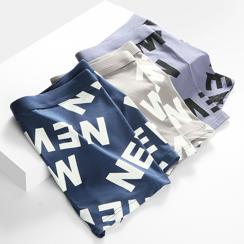 [Bloom the love] Uus puuvillane Boxer Meeste Aluspesu Meeste Bokserid Kirjapüksid Cuecas Masculina Meeste Aluspüksid Bokserpüksid Suurus L-3XL