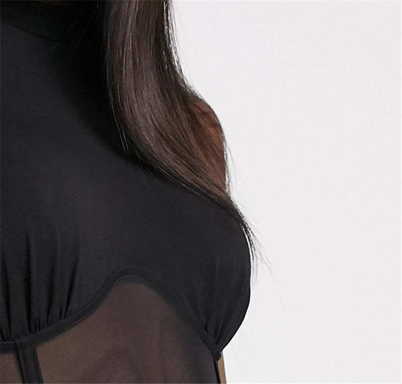 Novi dolazni crni halter rukavi Modni ženski bikini s povezima na plaži