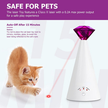 ATUBAN Cat Laser Toy Automatic Interactive Toys for Kitten Indoor Auto Shut Indoor Cats Dogs Kitten Puppy Accessories Supplies