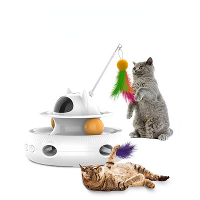 ATUBAN Cat Toys Interactive, Cat Light Toy и Cat Feather Toys 4 в 1, Recharge Cat Exercise Toys for Indoor Cats Automatic