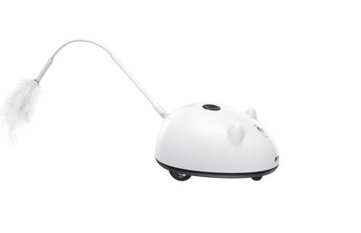 Играчки за котки ATUBAN, интерактивни играчки за котки за домашни котки, самовъртяща се автоматично движеща се автоматична котешка светлинна играчка със светлина и пера