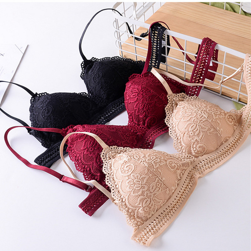 Sutien Push-Up Lenjerie Intima Femei Lenjerie Sexy Sutien Din Dantela Fără Sârmă Pentru Femei