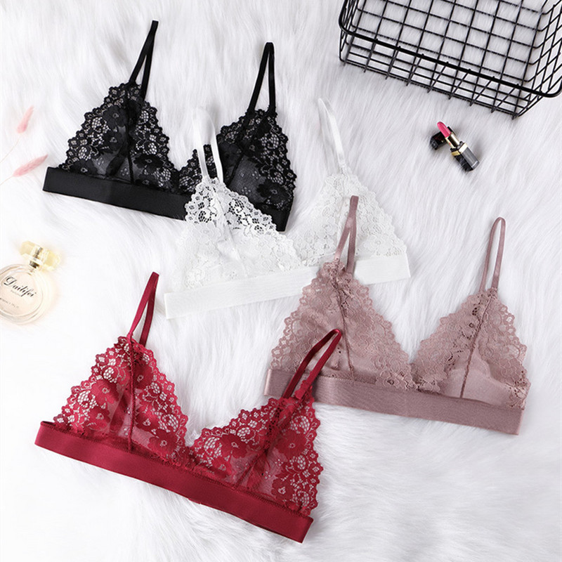 Γυναικείο λεπτό σουτιέν χωρίς μαξιλαράκι στήθους Μόδα σέξι δαντελένια εσώρουχα με κούμπωμα πίσω πόρπη σωλήνα Top γυναικεία εσώρουχα καλοκαιρινά ρούχα