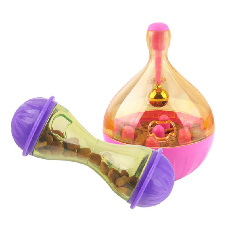 Kassitoidu söötjad Pall Interaktiivne Lõbus kauss Lemmikloomamänguasjad Tumbler Kassipoeg raputab lekkiv pall Kassitarvikud Kodukoeratoodetele