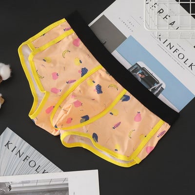 Sügis- ja Talvine uus Cross Border noorte meeste puuvillane bokseri aluspesu hingav puuvillane keskmise vöökohaga kahekihiline mood Aro püksid