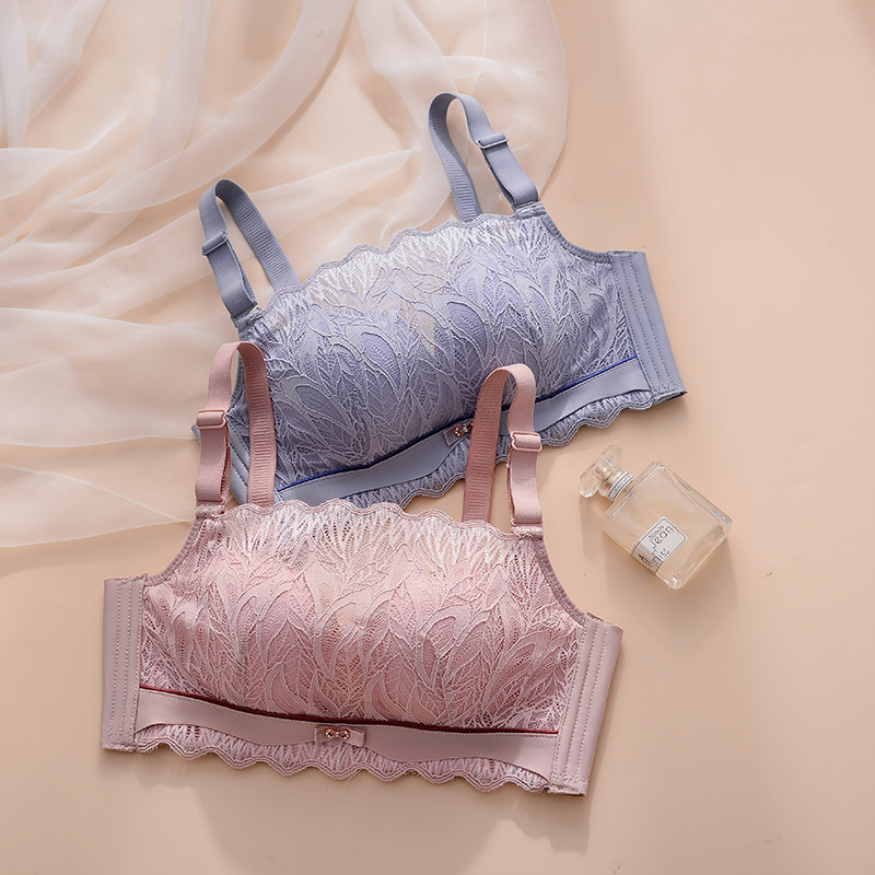 Sutien moale și confortabil din tub, respirabil, dantela sexy, fără inel de oțel, sutien pentru doamne adună lenjerie de corp anti-cădere Piept nou înfășurat