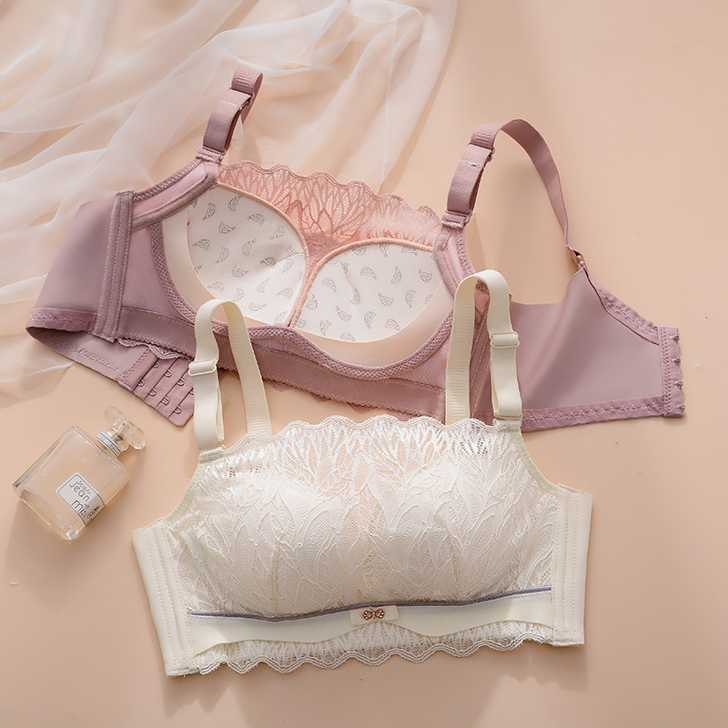 Sutien moale și confortabil din tub, respirabil, dantela sexy, fără inel de oțel, sutien pentru doamne adună lenjerie de corp anti-cădere Piept nou înfășurat