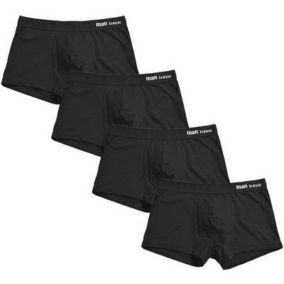 4 τμχ/Lot Ανδρικά βαμβακερά μπόξερ Εσώρουχα Σορτς Ανοιχτό Μπροστινό Ανδρικό Εσωρούχο Κοντό Αναπνέον Μπόξερ Αρχική Σώβρακο Ανδρικά Εσώρουχα