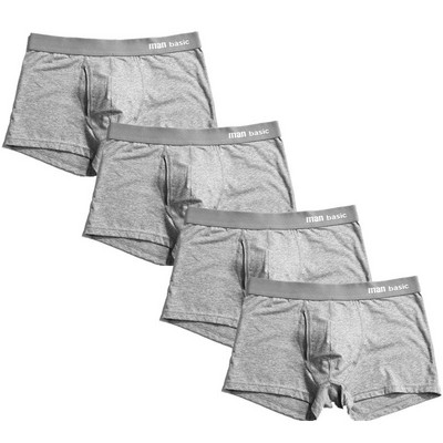 4 τμχ/Lot Ανδρικά βαμβακερά μπόξερ Εσώρουχα Σορτς Ανοιχτό Μπροστινό Ανδρικό Εσωρούχο Κοντό Αναπνέον Μπόξερ Αρχική Σώβρακο Ανδρικά Εσώρουχα