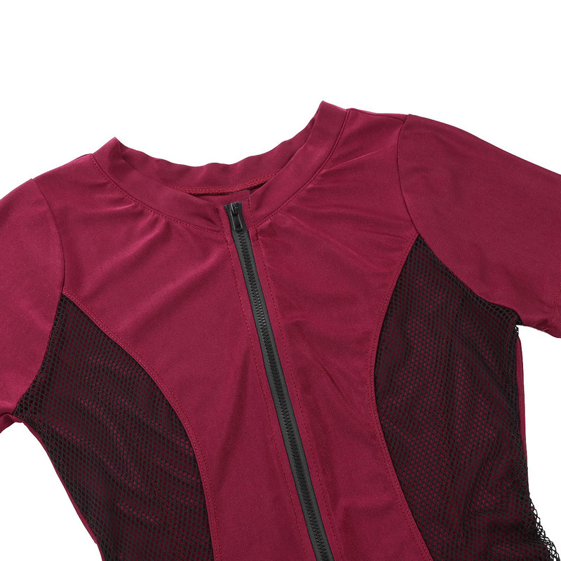 Seksikas naiste ujumisriided ühes tükis Body-suit Monokini ees lukuga, kahe küljega võrgust ujumiskostüümid Kandke naiste rannarõivaid