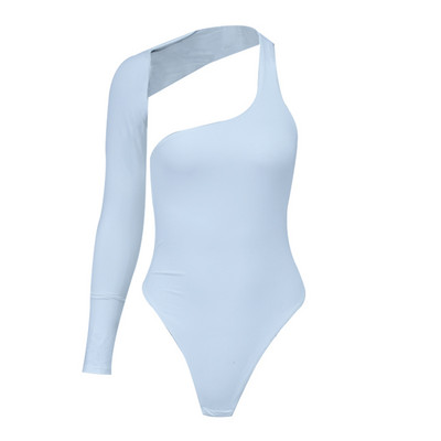 Γυναικείες ρόμπες Σέξι φορμάκι με έναν ώμο Μόδα μονόχρωμο halter Ανώπλατη ολόσωμη φόρμα ψηλής μέσης Σχέδιο ασυμμετρίας