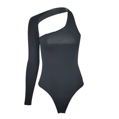 Γυναικείες ρόμπες Σέξι φορμάκι με έναν ώμο Μόδα μονόχρωμο halter Ανώπλατη ολόσωμη φόρμα ψηλής μέσης Σχέδιο ασυμμετρίας