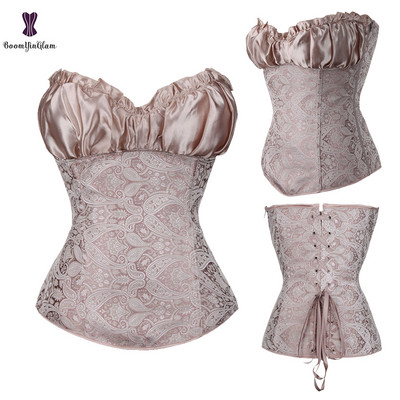 Seksikad naiste steampunk-riided, gooti, suures suuruses korsetid, nööritud, kondiga, rinnakorviga, vöökohalt räige kehakuju korsett S-6XL