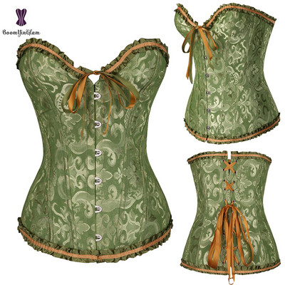 Seksikad naiste steampunk-riided, gooti, suures suuruses korsetid, nööritud, kondiga, rinnakorviga, vöökohalt räige kehakuju korsett S-6XL