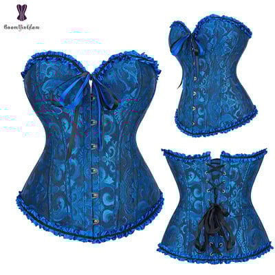 Seksikad naiste steampunk-riided, gooti, suures suuruses korsetid, nööritud, kondiga, rinnakorviga, vöökohalt räige kehakuju korsett S-6XL