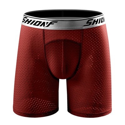 SHIONF Vyriški apatiniai drabužiai nuo dilimo Performance tinklelio vėsinančios boksinės kelnaitės