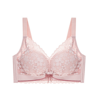 Toamnă Iarnă Fără inel de oțel Lenjerie de corp Piept mic Sutien adunat Confortabil Dantela Mediu Gros Cupă Top Lenjerie moale pentru femei