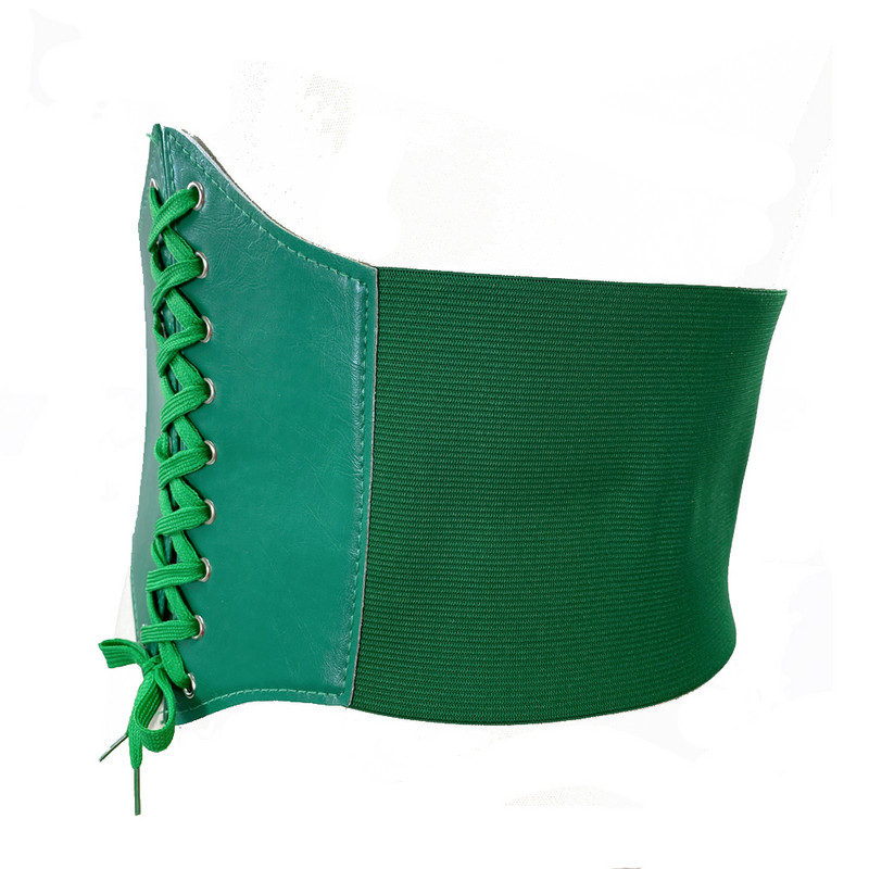 SISHION 2022 Νέα Μόδα Πράσινο Γυναικείο Κορσέ Γυναικείο Κορσέ VB0001 Φαρδύ ελαστικό δέρμα PU Steampunk γοτθικά ρούχα Γυναικείο κορσέ