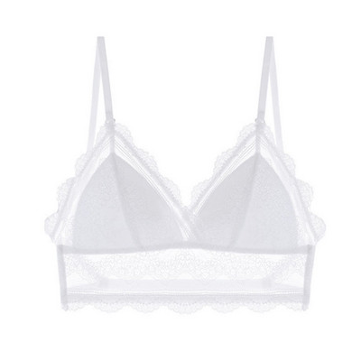 Sutien sexy fără spate din dantelă Deep U Back Back Bralette cupa subțire Sutien Halter moale, fără sudură, elastic, lenjerie de corp Tank Tops Encaje Mujer