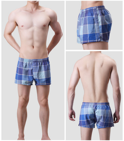 12 Χρώμα βαμβακερό ανδρικό παντελόνι με βέλος καρό χώμα casual μπόξερ εσώρουχα Ανδρικά σορτς για το σπίτι Breathable Sleepwear