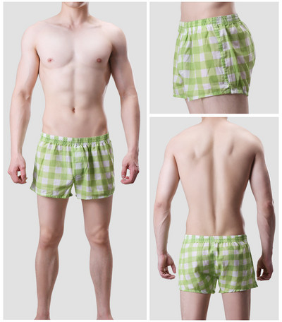 12 Χρώμα βαμβακερό ανδρικό παντελόνι με βέλος καρό χώμα casual μπόξερ εσώρουχα Ανδρικά σορτς για το σπίτι Breathable Sleepwear