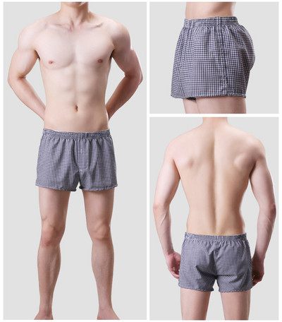 12 Χρώμα βαμβακερό ανδρικό παντελόνι με βέλος καρό χώμα casual μπόξερ εσώρουχα Ανδρικά σορτς για το σπίτι Breathable Sleepwear