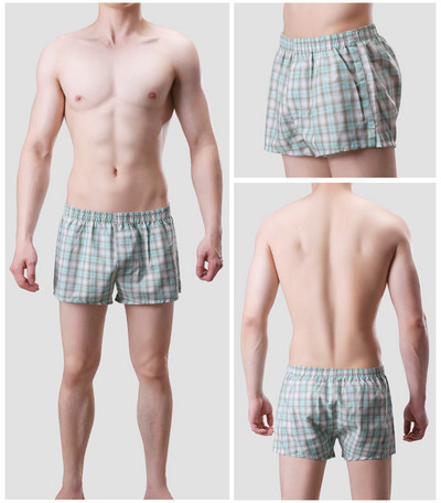 12 Χρώμα βαμβακερό ανδρικό παντελόνι με βέλος καρό χώμα casual μπόξερ εσώρουχα Ανδρικά σορτς για το σπίτι Breathable Sleepwear
