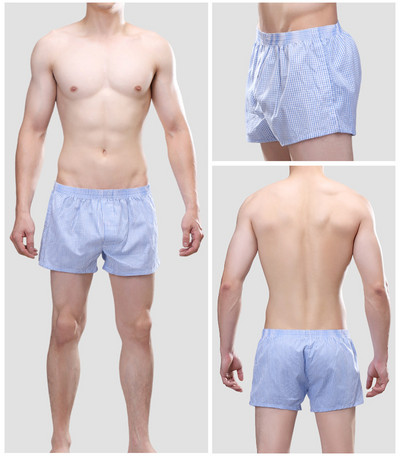 12 Χρώμα βαμβακερό ανδρικό παντελόνι με βέλος καρό χώμα casual μπόξερ εσώρουχα Ανδρικά σορτς για το σπίτι Breathable Sleepwear