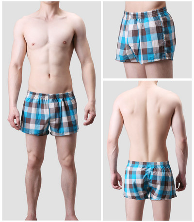 12 Χρώμα βαμβακερό ανδρικό παντελόνι με βέλος καρό χώμα casual μπόξερ εσώρουχα Ανδρικά σορτς για το σπίτι Breathable Sleepwear