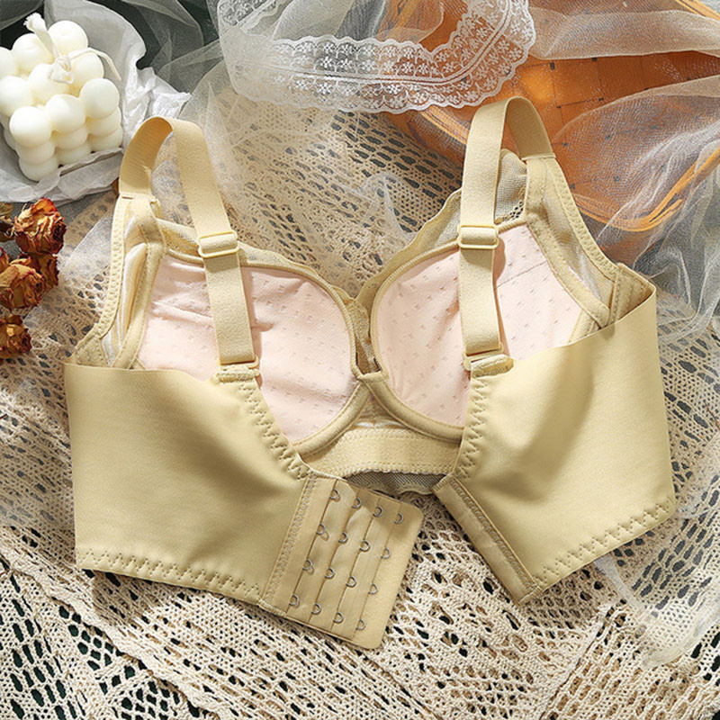Μαλακό δαντέλα χωρίς ατσάλινο δαχτυλίδι Μικρό στήθος Κοριτσίστικο εσώρουχο Λεπτό κύπελλο Αναπνεύσιμο Άνετο περιστασιακό σωλήνα συγκέντρωσης Κορυφαίο σέξι σουτιέν